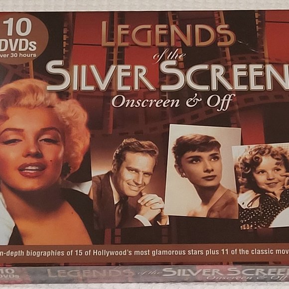 (SOLD) Legends of the Silver Screen Onscreen 10 DVDs Classic DVD Movies & Bios - Picture 1 of 9